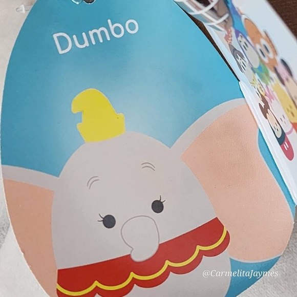 DUMBO 🐘 Disney 14 in Flying Elephant Original Squishmallow By Kellytoy NWT - Picture 8 of 10